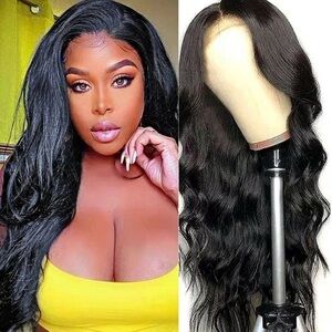 Tendresse 4x4 Body Wave Human Hair Lace Closure 16in Wig. Black | New in Package